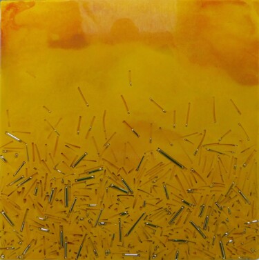 Painting titled "MERCURIAL IV" by Pin Vega, Original Artwork, Resin