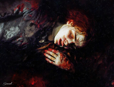 数字艺术 标题为“Bleeding Out” 由Samael, 原创艺术品, 数字油画