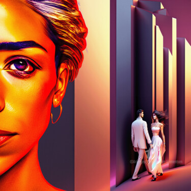 Arte digital titulada "THE EX" por Morten Klementsen, Obra de arte original, Imagen generada por IA