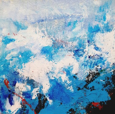 Abstract 2 Blue Summer Sea Painting titled "Abstract 2 Blue Sum…" by Asha Sudhaker Shenoy, Original Artwork, Acrylic