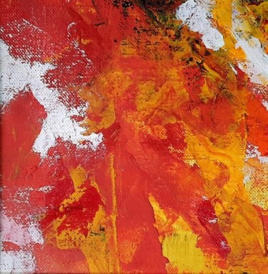 Painting titled "Abstract 3 Glowing…" by Asha Sudhaker Shenoy, Original Artwork, Acrylic