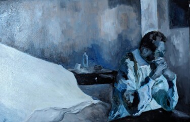 绘画 标题为“Introspektion” 由Diana Knepper, 原创艺术品, 油 安装在木板上