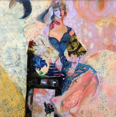 绘画 标题为“Duchesse” 由Chahla Soummer, 原创艺术品, 拼贴