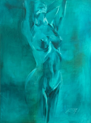 Persephone "Persephone" başlıklı Tablo Roberta Heslop tarafından, Orijinal sanat, Petrol Ahşap Sedye çerçevesi üzerine monte edilmiş