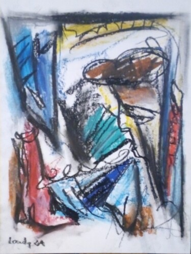 Disegno intitolato "Inconstance" da Laudu, Opera d'arte originale, Pastello