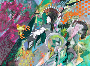 Pintura titulada "One Missed the Kiss" por Abol Bahadori, Obra de arte original, Acrílico