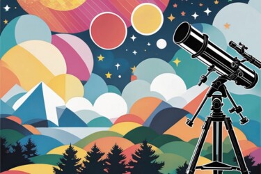 Pintura intitulada "Radiant Observations" por Elina Kharitonova, Obras de arte originais, Acrílico Montado em Armação em mad…