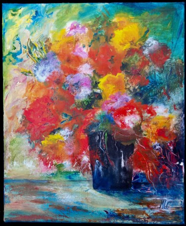 Peinture intitulée "Exubérance" par Michèle Labbrecayla, Œuvre d'art originale, Acrylique
