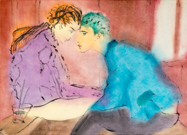 "I am with you" başlıklı Tablo Marcel Garbi tarafından, Orijinal sanat, Suluboya