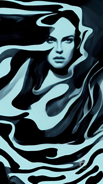 Arts numériques intitulée "Flow" par Artynkom, Œuvre d'art originale, Impression numérique
