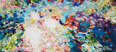 Painting titled "Солнечные плазмоиды" by Kristina Stashevskaya, Original Artwork, Oil Mounted on Wood Stretcher frame