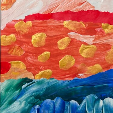 Nice,France. Collage Collages titled "Nice,France. Collage" by Valentina Pushkareva, Original Artwork, Acrylic Mounted on Other rigid panel
