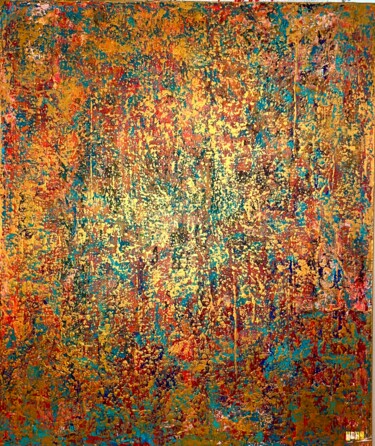 Schilderij getiteld "Silence is Golden" door Uday Mastenbroek, Origineel Kunstwerk, Acryl