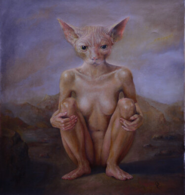 绘画 标题为“The kitten. Oil on…” 由Oleg Radvan, 原创艺术品, 油