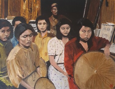 绘画 标题为“DONNE DI CONFORTO” 由Sonia Maffioli, 原创艺术品, 粉彩