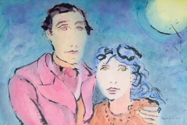 绘画 标题为“Ready for the New E…” 由Marcel Garbi, 原创艺术品, 水彩