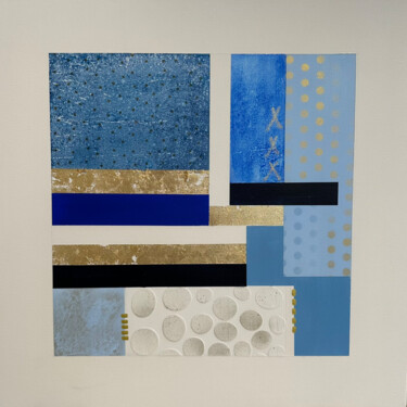Painting titled "Engineering #8" by Hanane B., Original Artwork, Acrylic Mounted on Wood Stretcher frame