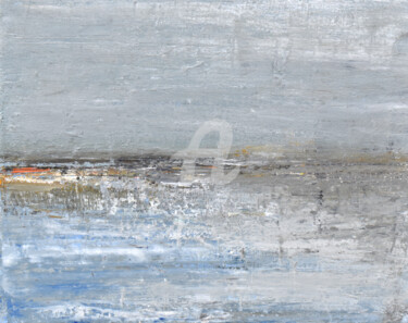 Schilderij getiteld "Disparition 2" door Nelly Carnet, Origineel Kunstwerk, Acryl Gemonteerd op Frame voor houten brancard