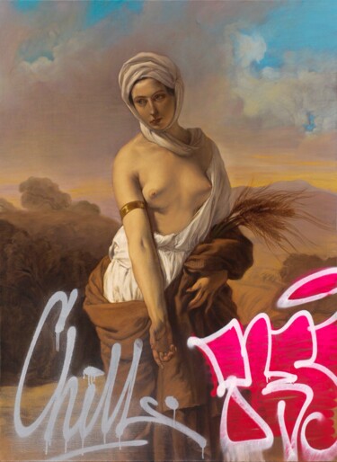 Painting titled "Ruth" by Larkandre, Original Artwork, Oil