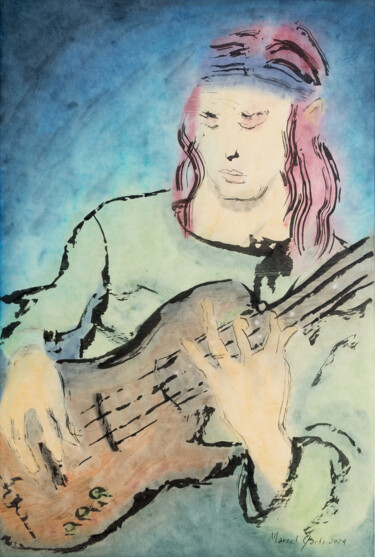 绘画 标题为“Jaco” 由Marcel Garbi, 原创艺术品, 水彩