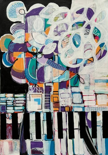 Peinture intitulée "Breaking Through" par Samantha Malone, Œuvre d'art originale, Acrylique