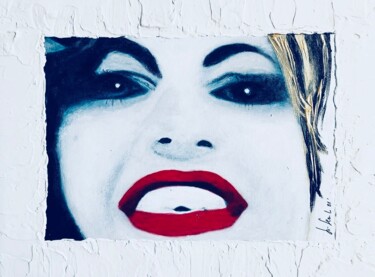 Painting titled "I sorrisi di Mery G…" by Lino Scerbo, Original Artwork, Acrylic Mounted on Wood Panel