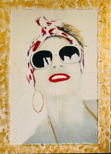 Painting titled "I sorrisi di Mery" by Lino Scerbo, Original Artwork, Acrylic Mounted on Wood Panel