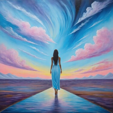 Digital Arts titled "ethereal walk" by Elisabettac, Original Artwork, Digital Painting
