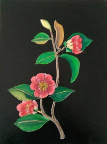 绘画 标题为“Floral Elegance” 由Solomon Labonne, 原创艺术品, 油