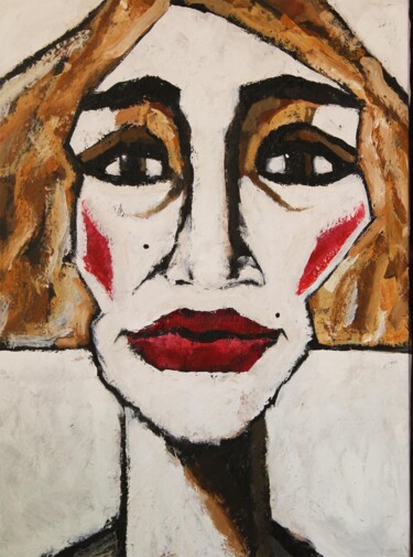Te miro y no te veo - I look at you and I don't see you. 绘画 标题为“Te miro y no te veo…” 由Albert Cruells, 原创艺术品, 丙烯 安装在木质担架架上