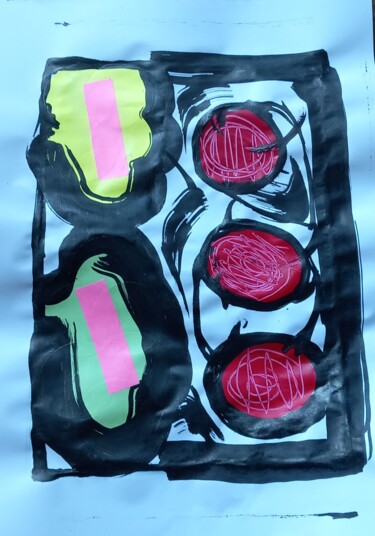 "Bahrein" başlıklı Kolaj Ronnie Kolner tarafından, Orijinal sanat, Kolaj