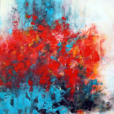 Peinture intitulée "En rangs serrés" par Marianne Quinzin, Œuvre d'art originale, Acrylique Monté sur Châssis en bois