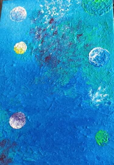Peinture intitulée "Univers méditatif" par Françoise Boissieres, Œuvre d'art originale, Acrylique