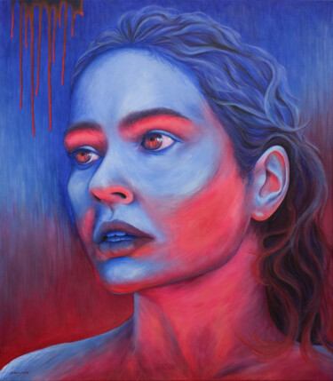 Is there any hope? Woman portrait 绘画 标题为“Is there any hope?…” 由Olha Zdorovets, 原创艺术品, 丙烯