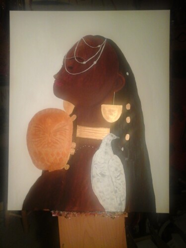 제목이 "Oshun 100 x 80 cm"인 미술작품 Andre Schumacher로, 원작, 아크릴