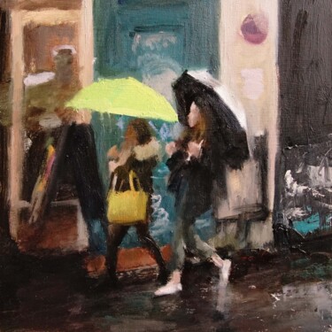 绘画 标题为“La pluie” 由Manuel Leonardi, 原创艺术品, 油