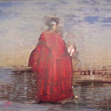 Pintura titulada "LA DOGARESSE" por Christian Bucher, Obra de arte original, Acrílico Montado en Bastidor de camilla de made…