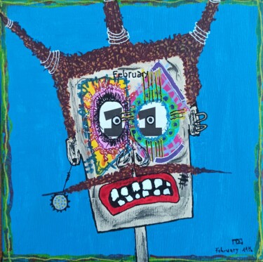 Peinture intitulée "February11." par Pierre Soufflet, Œuvre d'art originale, Acrylique Monté sur Châssis en bois