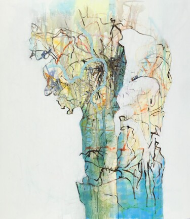绘画 标题为“Tree Intelligence” 由Arnold August Nobis, 原创艺术品, 丙烯