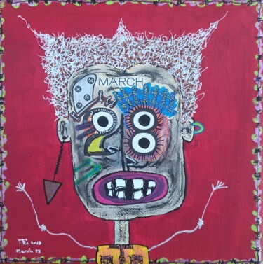 Peinture intitulée "March28." par Pierre Soufflet, Œuvre d'art originale, Acrylique Monté sur Châssis en bois