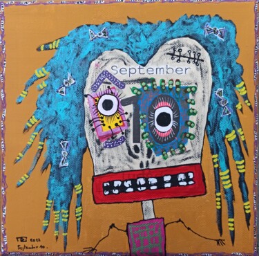 Peinture intitulée "September10." par Pierre Soufflet, Œuvre d'art originale, Acrylique Monté sur Châssis en bois