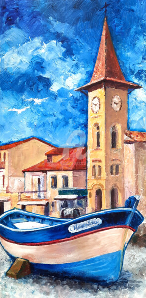 Peinture intitulée "Le Marylou - Cagnes…" par Paul Lebrun, Œuvre d'art originale, Acrylique