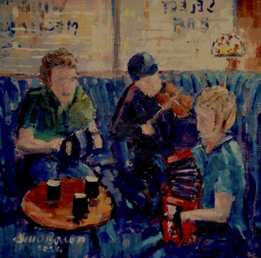 绘画 标题为“Irish Music Session…” 由Bill O'Brien, 原创艺术品, 油