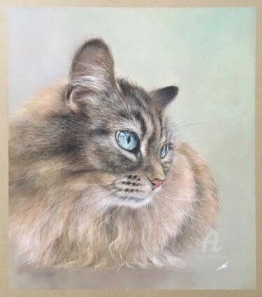 Drawing titled "Lola" by Irene_art, Original Artwork, Pastel
