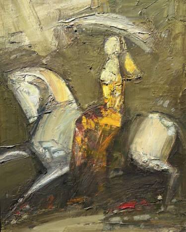 Ethereal Journey Painting titled "Ethereal Journey" by Mateos Sargsyan, Original Artwork, Oil Mounted on Wood Stretcher frame