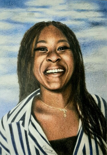 Dessin intitulée "Gloria" par Laurence Keriguy, Œuvre d'art originale, Crayon