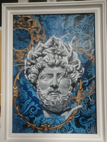 Painting titled "L'empereur Hadrien,…" by Alexandre Ligero, Original Artwork, Acrylic