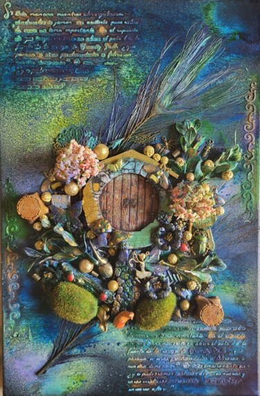 Peinture intitulée "Jardin de fée" par Delphine Sagot, Œuvre d'art originale, Acrylique Monté sur Châssis en bois