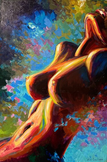 绘画 标题为“Nude - 40” 由Alex Loreci, 原创艺术品, 丙烯
