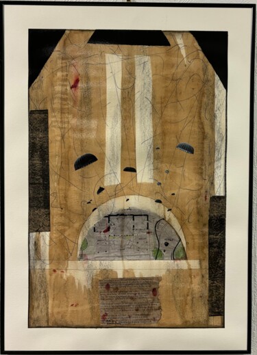 Peinture intitulée "" 6 juin 1944"" par Franck.A, Œuvre d'art originale, Acrylique